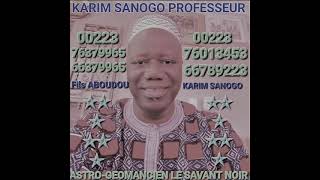 karim sanogo professeur Astrogeomancien thème Homme🚹 amp doolow fait 11juillet 2011 [upl. by Ardyaf]