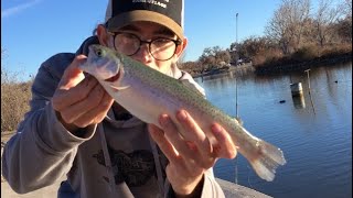 New Mexico Trout Fishing Tingley Beach [upl. by Neelyam]