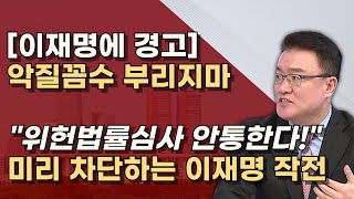 이재명 선거법 꼼수 계속 지적해서 위헌법률심사 청구 가능성의 김을 빼버리자 [upl. by Althee]