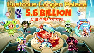 CookieRun OvenBreak  Breakout Lustrous Longan Palace Epiconly new set 56B Full Run  GPZ [upl. by Ahse]