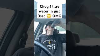 Chug 1 litter water in just 3 second ytshort ytreel trending viral chugvideo chugwater fun [upl. by Scheider119]