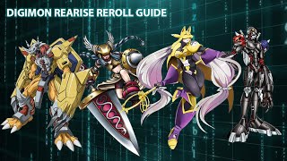 Digimon Rearise Reroll Guide Global [upl. by Caitlin]