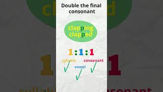 Doubling the Final Consonant  EasyTeaching englishlearning englishvocabulary esl [upl. by Osbourn278]