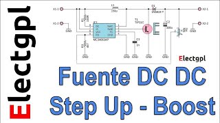 Fuente DC DC Step Up  Boost  Casera muy simple  power supply [upl. by Grantley]