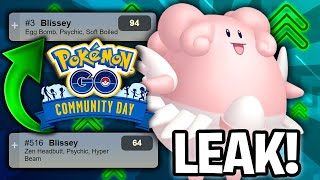 TWO NEW MOVES CHANSEY COMMUNITY DAY GOT LEAKED BLISSEY COULD BE OP IN THE GO BATTLE LEAGUE [upl. by Llennej]