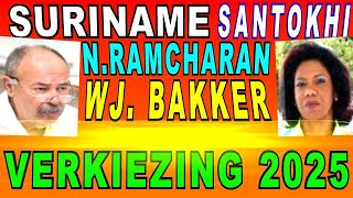 SURINAME VHP President Santokhi Nita Ram Charan Burger kritiek WJ Bakker SU NA ME 2024 [upl. by Otrevlig]