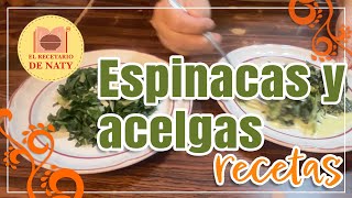 Recetas con espinacas y acelgas [upl. by Seditsira]