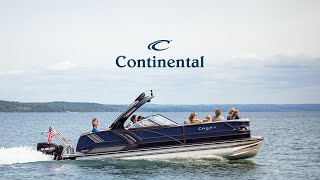 Crest Pontoon Boats  2024 Continental [upl. by Dennett300]