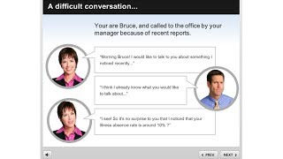 How to create a conversation interaction in Articulate Storyline [upl. by Salomo]