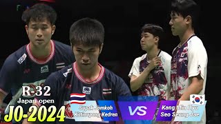 Kang Min HyuSeo Seung Jae vs Supak JomkohKittinupong Kedren  R32 Japan Open 2024 [upl. by Einafpets231]