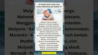 15 Nama Bayi Lakilaki Jawa Berawalan M namabayi [upl. by Lazos]