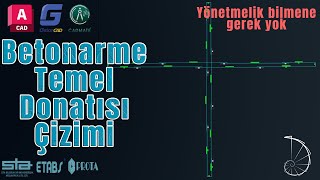 Betonarme Temel Alt Üst Donatısı Nasıl Çizilir autolisp betonarme temel autocad [upl. by Ruffo]