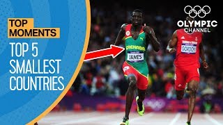 Top 5 Smallest Countries to Win Gold at the Olympics  Top Moments [upl. by Addison842]