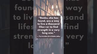 The Invisible Life of Addie LaRue by V E Schwab wordsofthefictionalworld youtubeshorts quotes [upl. by Skeie]