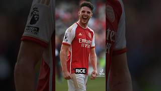 Rice Rice Baby 🎶 DeclanRice Arsenal AFC FutbolIngles TikTokFutbol Futbol premierleague [upl. by Editha716]