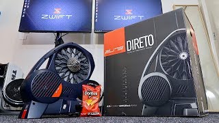 ELITE DIRETO Smart Trainer Unboxing Building Ride Data All the details [upl. by Nicolais]