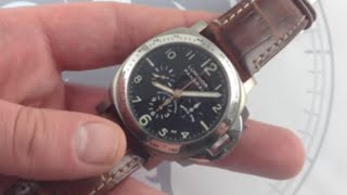 Panerai Luminor Chronograph PAM00074 Luxury Watch Review [upl. by Folsom]