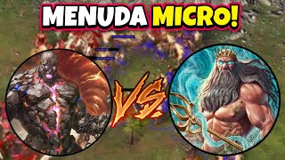 CRONOS vs POSEIDON  1v1 gameplay Age of Mythology Retold en Metalopolis [upl. by Romelle]