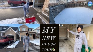 Canada New House Tour 😍 Snow Agyi Mitro Saff Krni Paini Hun 🥶 lovepatti vlogs [upl. by Eniamat]