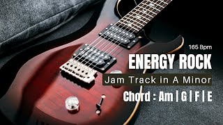 Energy Rock Style Guitar Backing Track For Jam in A Minor [upl. by Eitsud]