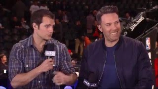 Henry Cavill amp Ben Affleck visit EJ Charles Kenny amp Shaq on TNT NBA TipOff [upl. by Morice293]