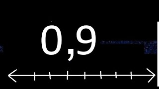Localize 09 na reta numérica 09  representam números decimais [upl. by Eudo]