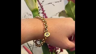 ✨ Elegant and timeless this 18k yellow gold bracelet by Chopard [upl. by Vinny711]