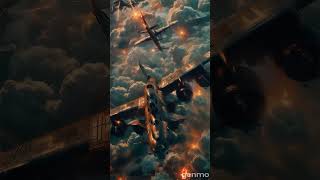 PIC OF THE DAY 1 DOGFIGHT of The Sky ww1 ww2 dogfight sky trending viral waratsky pov [upl. by Eednar84]