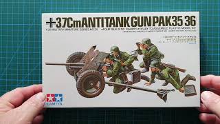 Tamiya 135 37cm AntiTank Gun Pak 3536  Kit Review [upl. by Elenaj182]