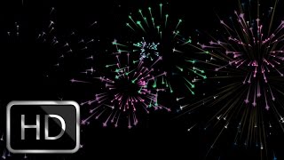 Fireworks Black Screen Video HD  Happy New Year 2025 in Advance Fireworks Video HD 1080p [upl. by Ahsinnor]