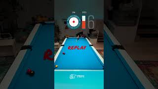 Option 2️⃣ of 3️⃣ Force Follow PlayPool pool billiards poolbilliards puzzle 8ball 9ball [upl. by Akemor]