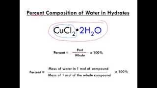 Calculating the  composition of a hydrate [upl. by Sorenson]