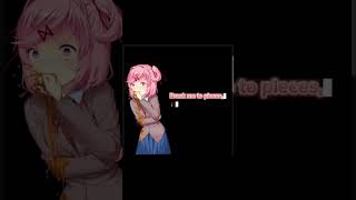 New darling natsuki meme Contains spoilers for ddlc [upl. by Nepil]