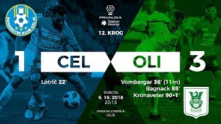 12krog Celje  Olimpija 13  Prva liga Telekom Slovenije 20182019 [upl. by Suolkcin]