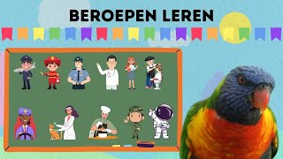 Beroepen Leren Nederlands 👩‍⚕️👮🏾🧑🏼‍🚀 Educatief Kinderfilmpje voor Peuters en Kleuters [upl. by Par]