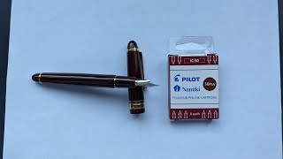 Pilot Namiki Sepia Ink Review [upl. by Eniortna]