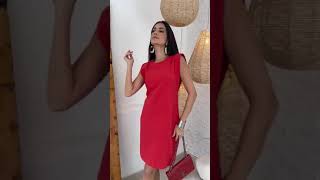 Video Vestido Tubinho Vermelho [upl. by Unity]