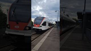 Abfahrt S6 in Riehen Niederholz sbb cff ffs sbahn trainspotting railway schweiz shorts yt [upl. by Nitsed]