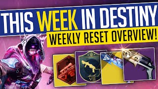 Destiny 2  THIS WEEK IN DESTINY  NEW BRAVE Weapons Exotic Quest Bonus XP amp More  16th April [upl. by Lehsreh]