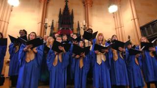 Sanctus and Benedictus from Missa Luba  First Unitarian Brooklyn Choir [upl. by Nudd]