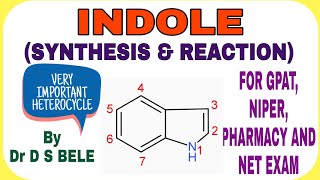 INDOLE SYNTHESIS REACTIONS AND MEDICINAL COMPOUNDS [upl. by Odyssey83]