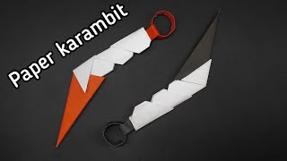 Paper karambit knife  How to make paper karambit knife  Origami karambit [upl. by Mastat]