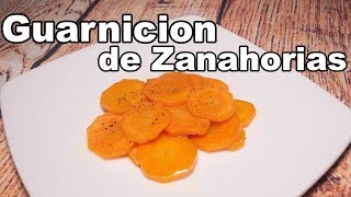 Zanahorias en Jugo de Naranja  Recetas de Guarniciones faciles y rapidas [upl. by Refiffej]