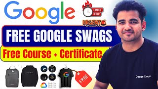 Free Google Swags for Everyone 🔥 Free Google Tshirts  Free Training  Certificate by Google Cloud [upl. by Leasia]