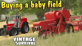 I BOUGHT A BABY FIELD  Vintage Survival Farming Simulator 22  Episode 20 [upl. by Gladdie640]