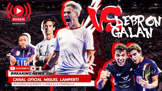 Vs ALE GALAN 👽 JUAN LEBRON 🐺 partido padel  Canal oficial Miguel Lamperti jugador WorldPadelTour [upl. by Ettevol]