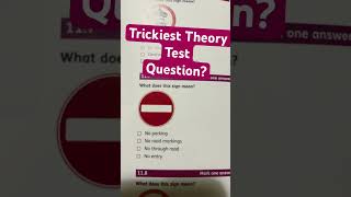 Trickiest Theory Test Question drivingfails [upl. by Arquit]