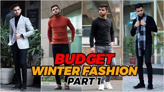 BUDGET WINTER FASHION 1  Turtle Necks  Sweatshirts  Winter Fashion for Men  Budget Shopping [upl. by Zilef]