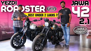 Yezdi Roadster Vs Jawa 42 21🏍️–Paisa Vasool Kon 🔥Best Bike Under 2 Lakh💥Best Bikes India 2023🔥 [upl. by Witt527]