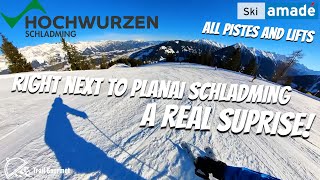 Schladming Hochwurzen Ski Amade  Is it as good as Planai All pistes amp lifts [upl. by Mazonson186]